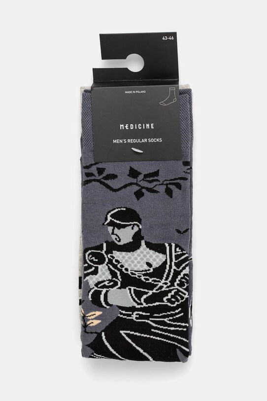 Bavlněné ponožky pánské se vzorem (2-pack) více barev RS25.LGM302 vícebarevná RS25