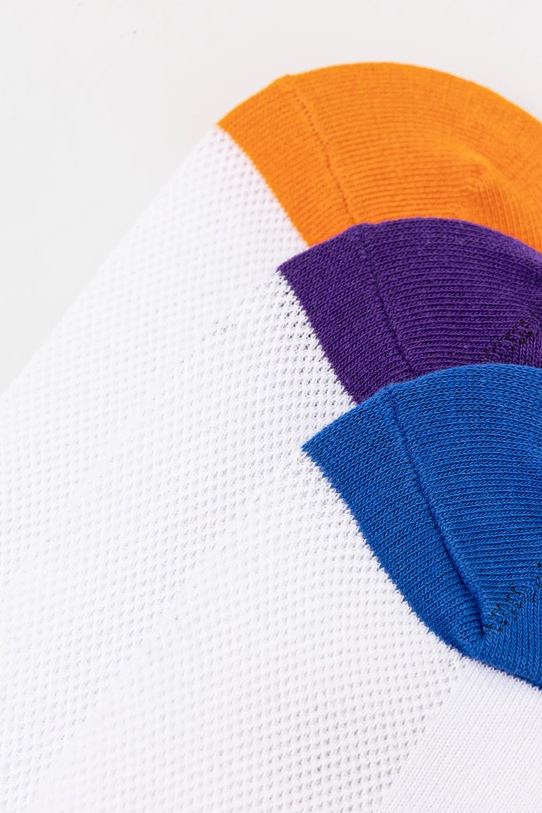 Odzież Skarpetki bawełniane męskie (3-pack) kolor biały RS25.LGM617 biały