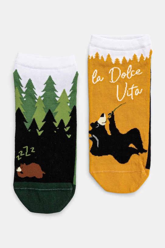 Bavlněné ponožky Medicine 2-pack zvířecí potisk vícebarevná RS25.LGM703