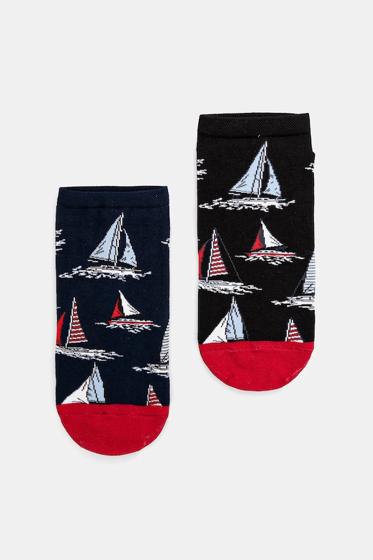 Skarpetki bawełniane męskie wzorzyste (2-pack) kolor multicolor skarpetki krótkie multicolor RS25.LGM704