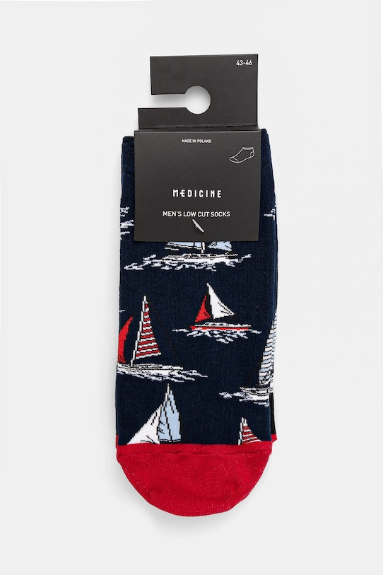 Odzież Skarpetki bawełniane męskie wzorzyste (2-pack) kolor multicolor RS25.LGM704 multicolor