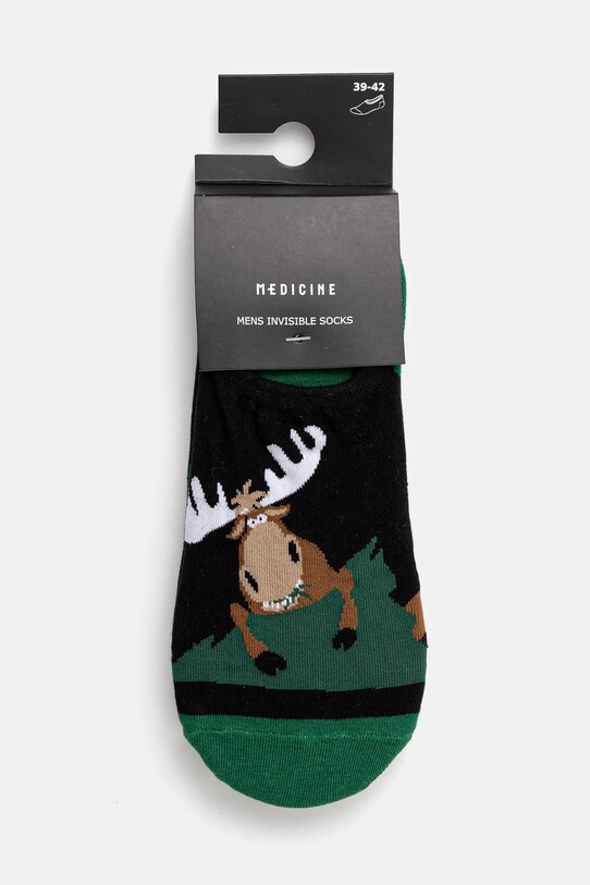 Odzież Skarpetki bawełniane męskie w łosie (3-pack) kolor multicolor RS25.LGM801 multicolor