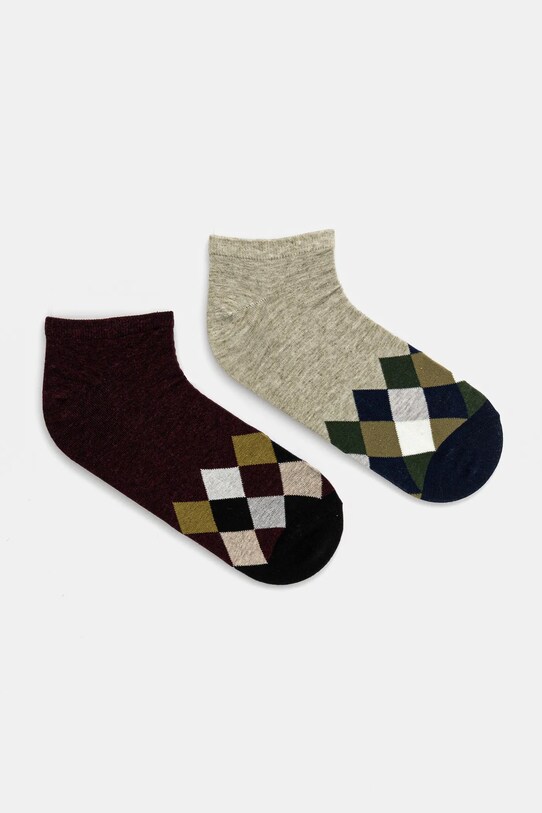 Skarpetki bawełniane męskie wzorzyste (2-pack) kolor multicolor skarpetki krótkie multicolor RS25.LGM818