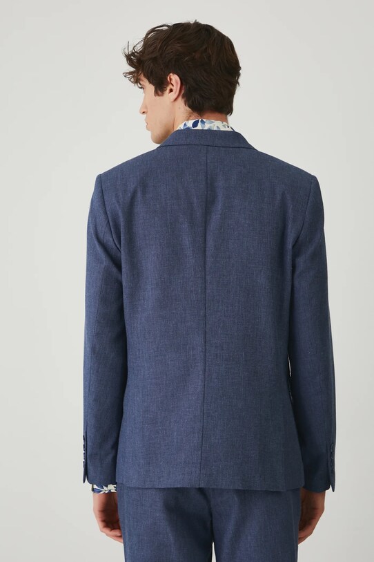 Îmbrăcăminte Medicine blazer din amestec de in RS25.MKM703 bleumarin