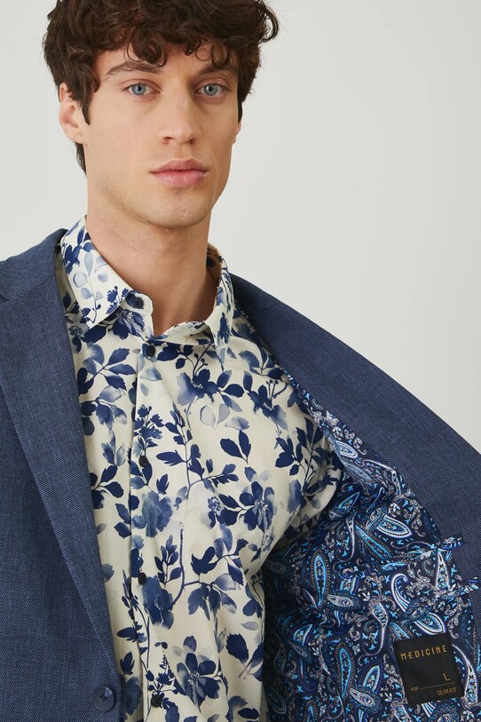Medicine blazer din amestec de in RS25.MKM703