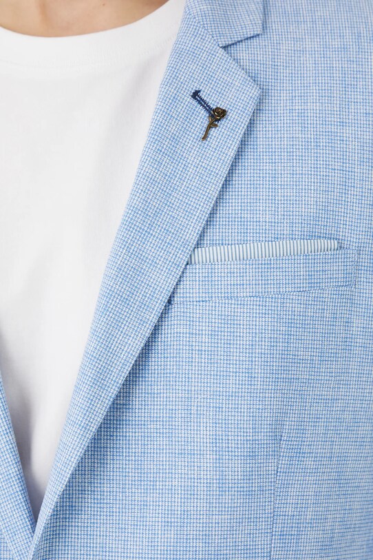 Medicine blazer din amestec de in RS25.MKM821 albastru