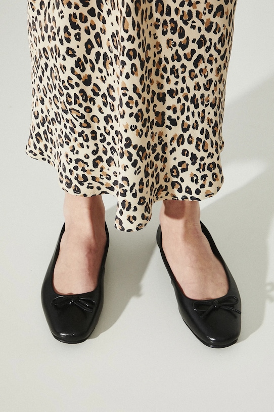 Medicine baleriny skórzane czarny RS25.OBD311