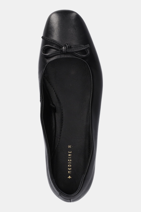 Medicine baleriny skórzane RS25.OBD311 czarny