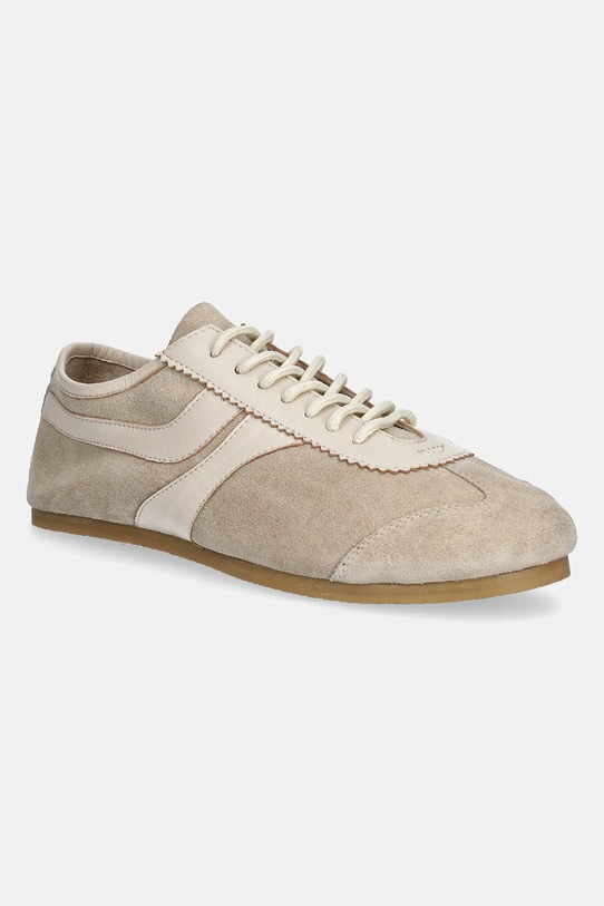 Sneakersy zamszowe damskie z elastyczną podeszwą kolor beżowy RS25.OBD504 beżowy RS25