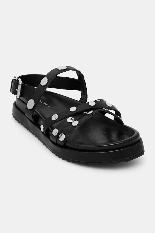 Medicine sandale de piele platformă negru RS25.OBD513