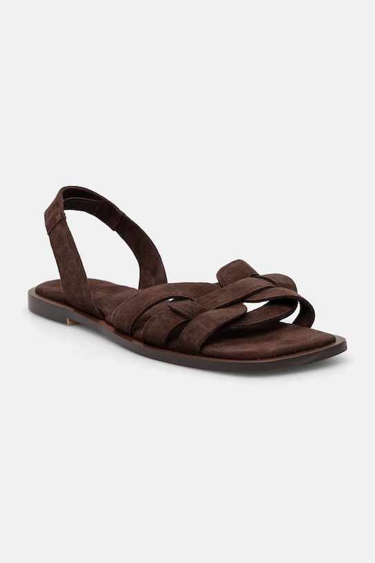 Medicine sandale din piele intoarsa piele întoarsă maro RS25.OBD709
