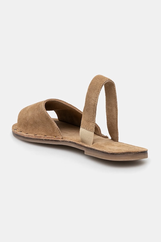 Obuwie Sandały zamszowe damskie kolor beżowy RS25.OBD716 beżowy