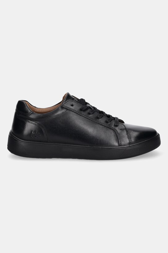 Boty Kožené sneakers boty s pružnou podrážkou černá barva RS25.OBM304 černá