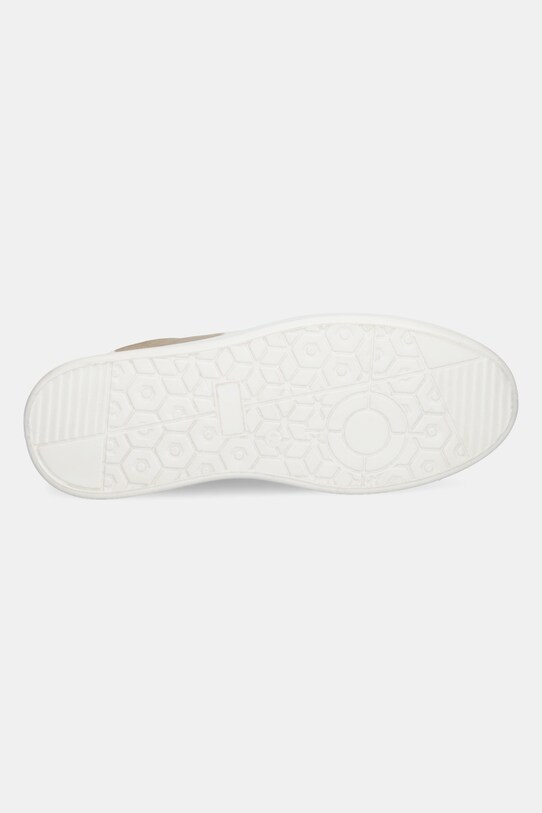 Semišové sneakers boty s pružnou podrážkou béžová barva RS25.OBM305