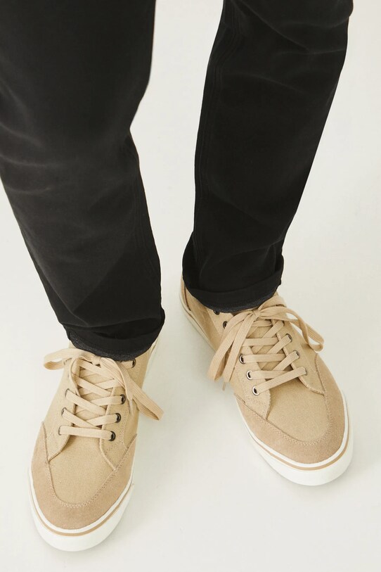 Tenisky pánske s flexibilnou podrážkou béžová farba FLEXIBLE SOLE béžová RS25.OBM502