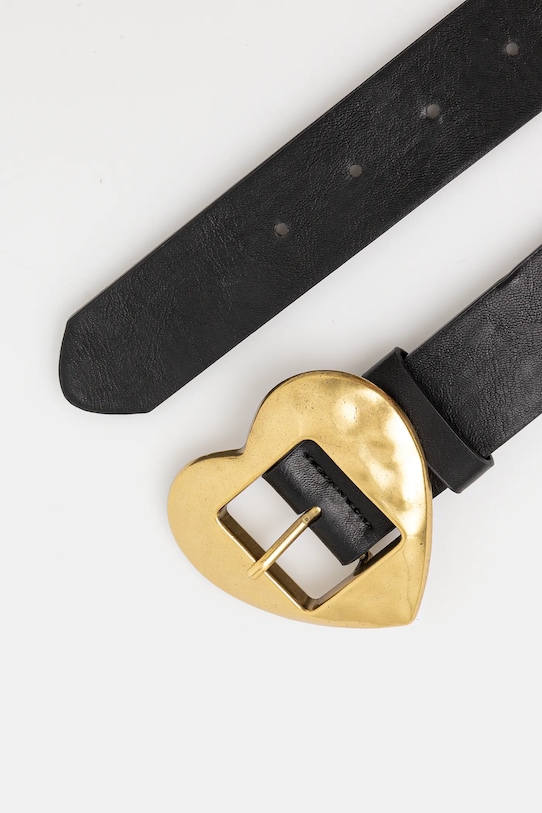 Pasek damski ze skóry ekologicznej kolor czarny RS25.PAD200 czarny RS25