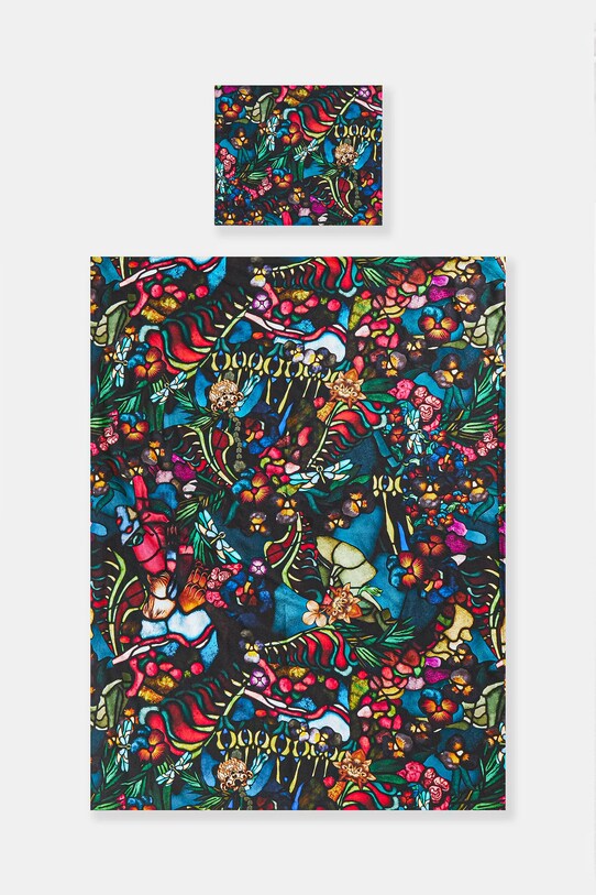 Komplet pościeli bawełnianej 150 x 200 cm z kolekcji Eviva L'arte kolor multicolor RS25.PCU252 multicolor RS25