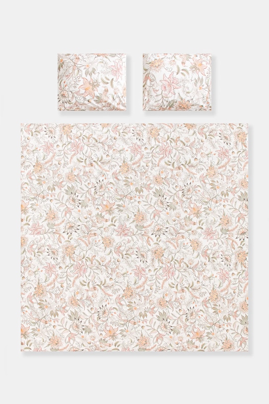 Komplet pościeli bawełnianej wzorzystej 200 x 200 cm kolor beżowy RS25.PCU504 beżowy RS25