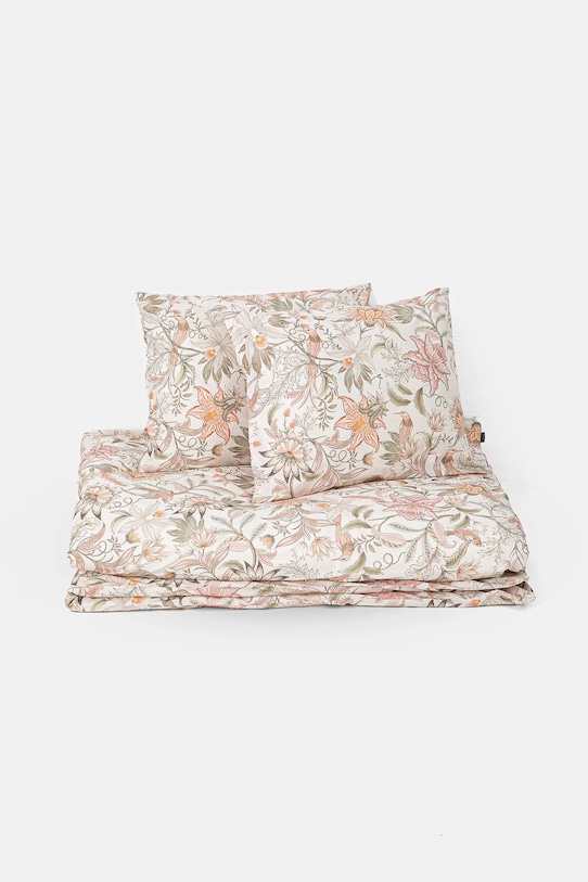Komplet pościeli bawełnianej wzorzystej 200 x 200 cm kolor beżowy beżowy RS25.PCU504