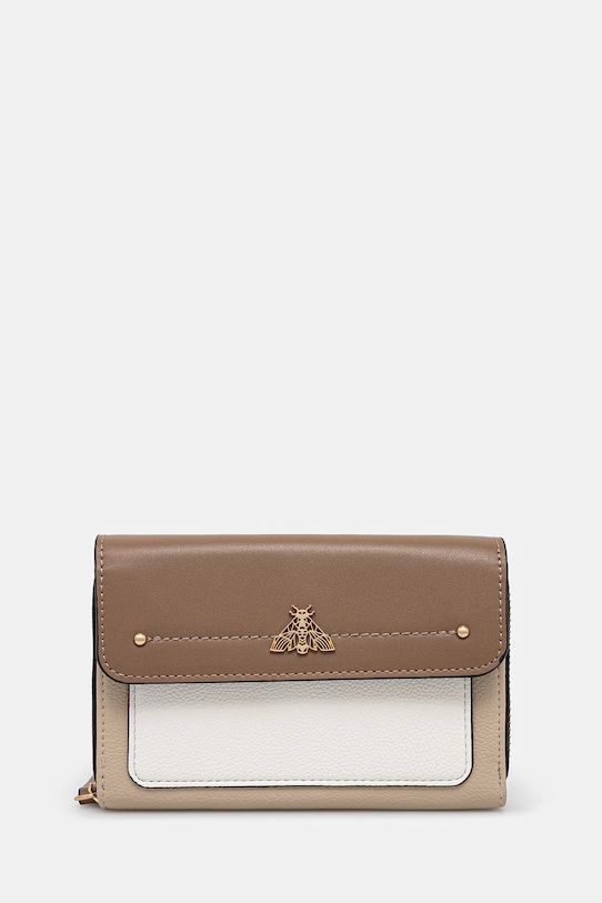 Portfel damski ze skóry ekologicznej kolor beżowy imitacja skóry licowej beżowy RS25.PFD502