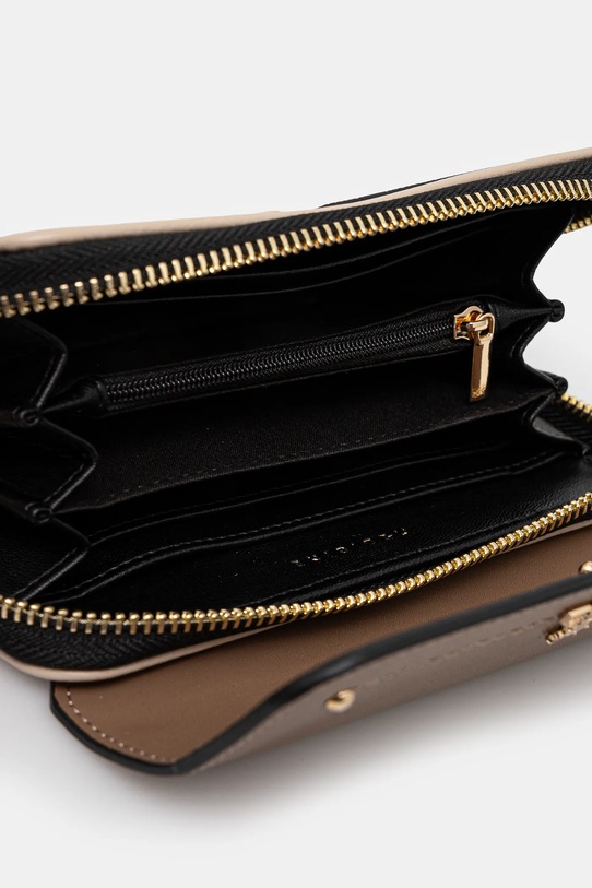 Akcesoria Portfel damski ze skóry ekologicznej kolor beżowy RS25.PFD502 beżowy