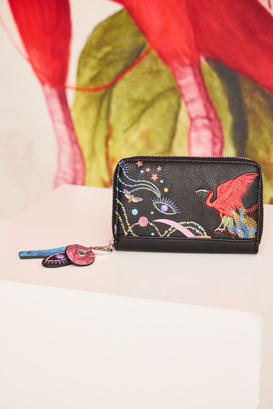 Peňaženka dámska z kolekcie El Gato Chimney x Medicine čierna farba imitácia kože čierna RS25.PFD850