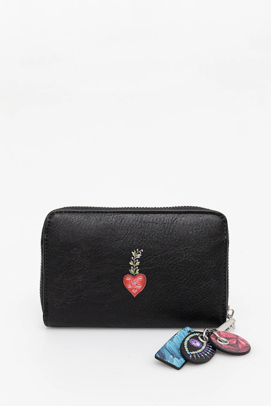 Doplnky Peňaženka dámska z kolekcie El Gato Chimney x Medicine čierna farba RS25.PFD850 čierna