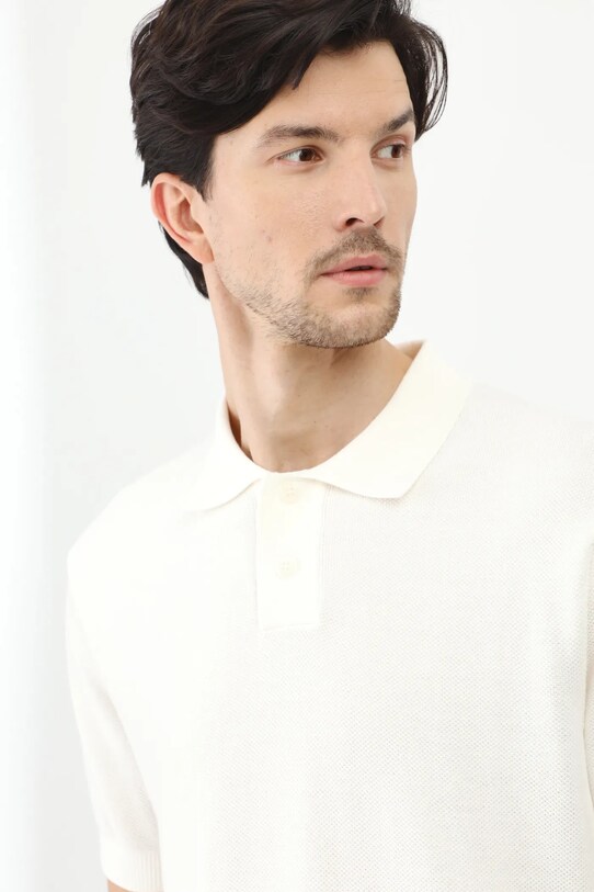 Medicine polo de bumbac bej RS25.POM405