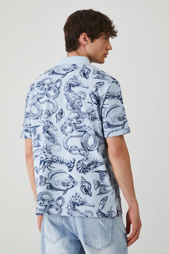 Odzież Medicine polo bawełniane RS25.POM703 niebieski