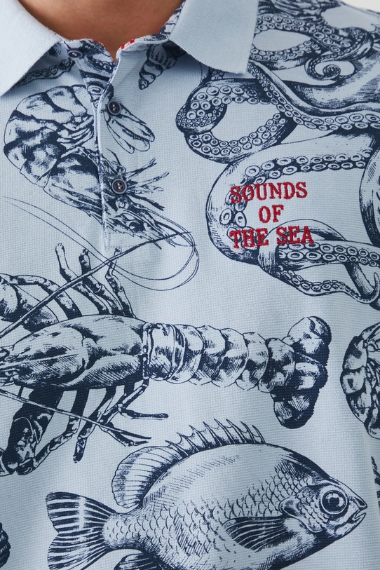 Medicine polo bawełniane RS25.POM703 niebieski