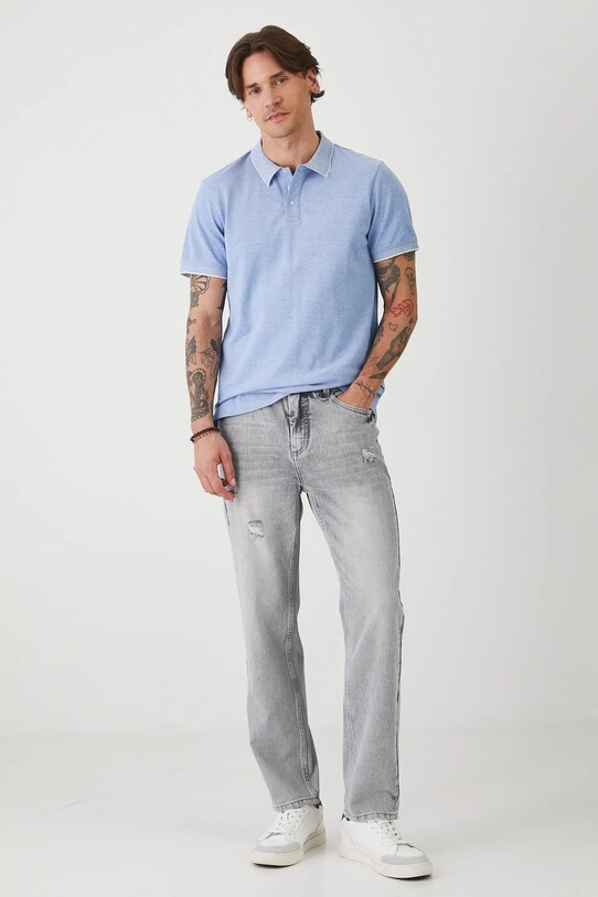 Medicine tricou polo regular albastru RS25.POMA01