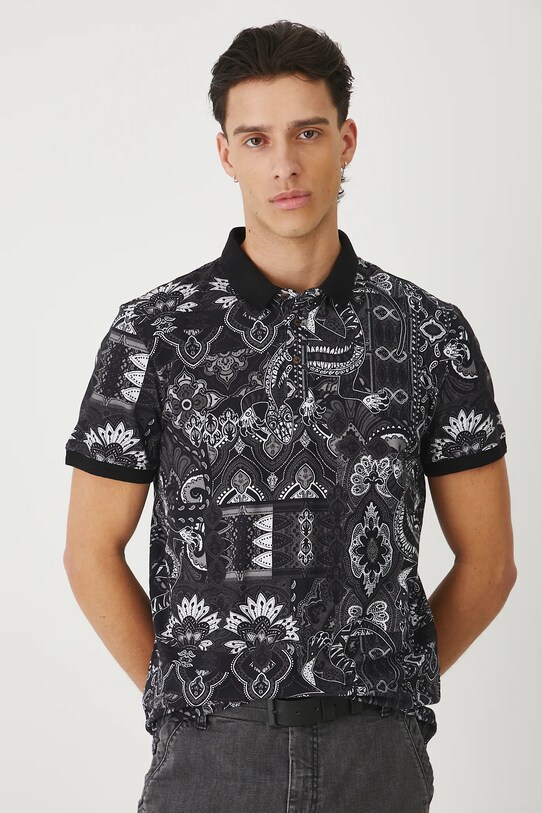 Medicine tricou polo RS25.POMC12 negru RS25
