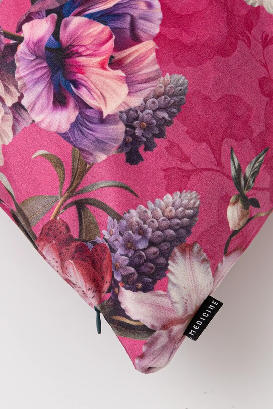 Sypialnia Poszewka dekoracyjna na poduszkę w kwiaty 45 x 45 cm kolor multicolor RS25.PSU300 multicolor