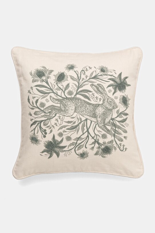 Dekorativní povlak na polštář s potiskem a výšivkou 45 x 45 cm béžová barva RS25.PSU501 béžová RS25