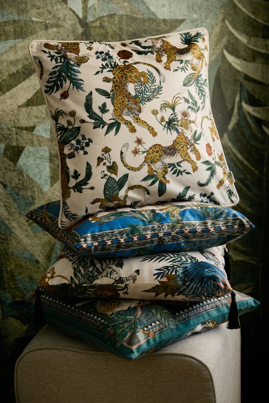 Poszewka dekoracyjna na poduszkę z motywem zwierzęcym 45 x 45 cm (2-pack) kolor multicolor multicolor RS25.PSU800