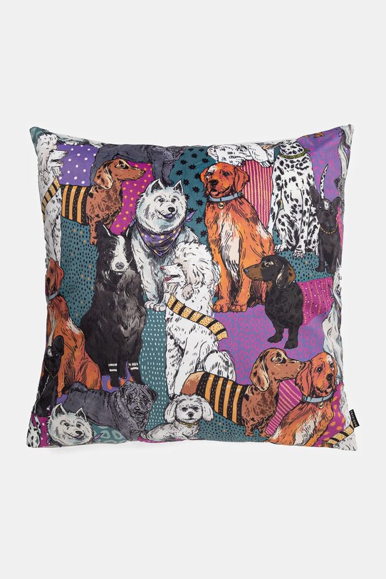 Poszewka dekoracyjna na poduszkę w psy 45 x 45 cm kolor multicolor multicolor RS25.PSU804