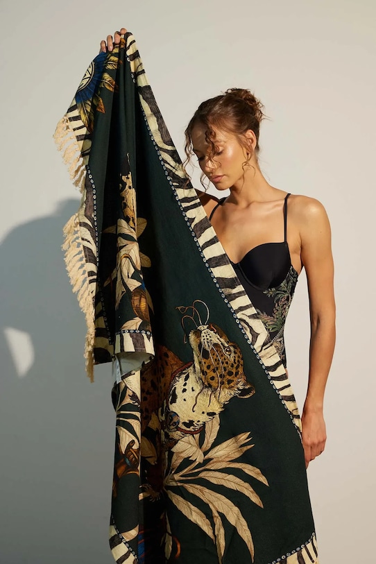 Ręcznik plażowy bawełniany wzorzysty kolor multicolor multicolor RS25.REU805