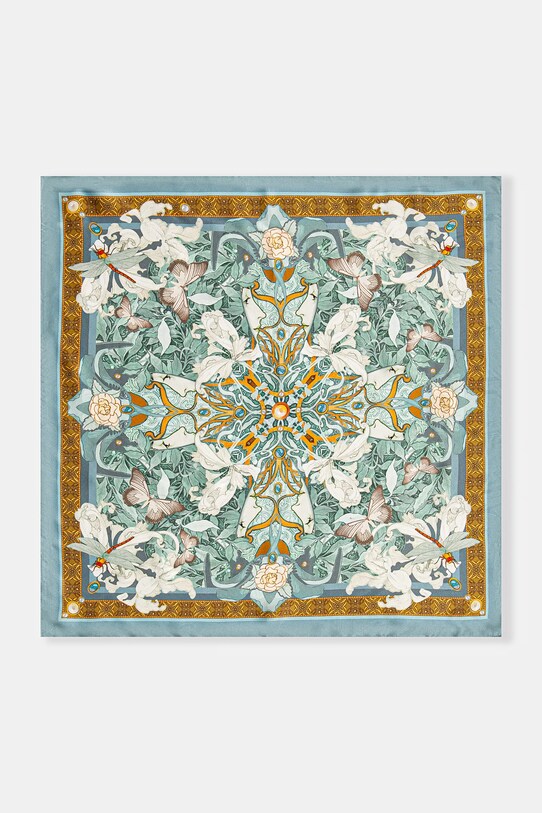 Chusta jedwabna damska 64 x 64 cm z kolekcji Eviva L'arte kolor multicolor RS25.SAD252 multicolor RS25