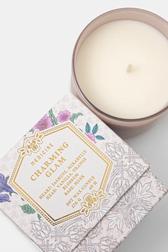 Akcesoria Świeca zapachowa sojowa Charming Glam z kolekcji Eviva L'arte kolor beżowy RS25.SCU250 beżowy