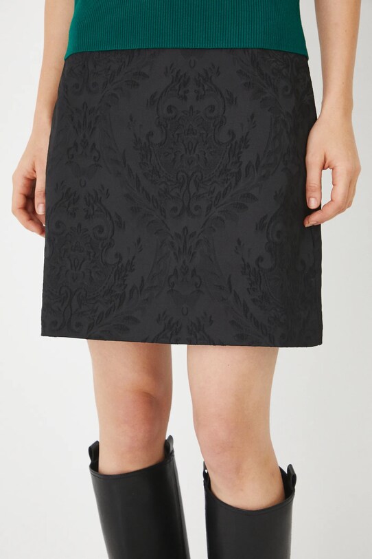Spódnica damska mini z fakturą kolor czarny RS25.SDD104 czarny RS25