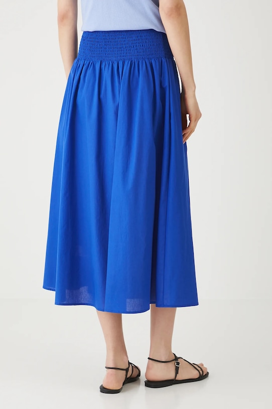 Odzież Spódnica bawełniana damska maxi gładka kolor niebieski RS25.SDDA02 niebieski