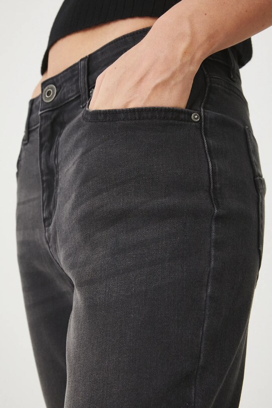 Jeansy damskie skinny kolor czarny czarny RS25.SJD021