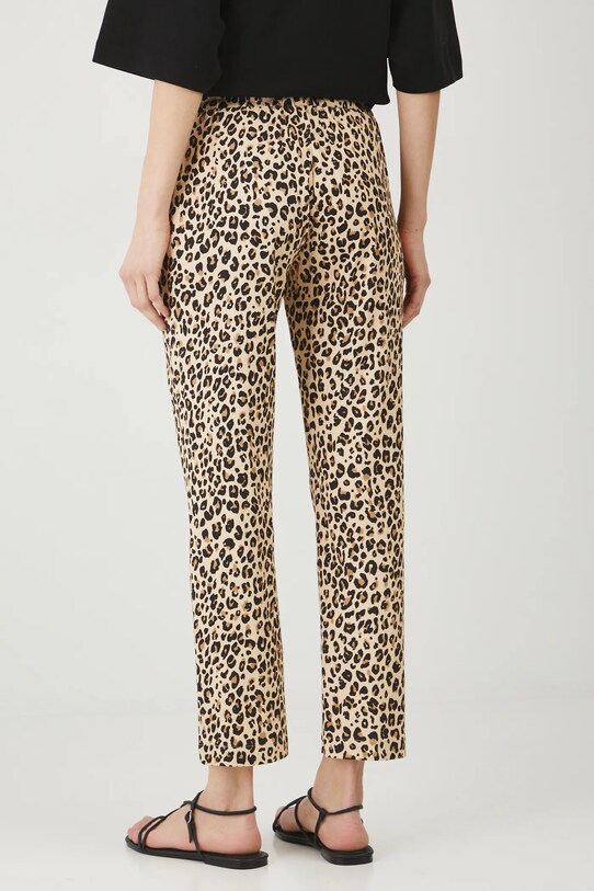 Odzież Spodnie damskie wzorzyste kolor beżowy RS25.SPD061 beżowy