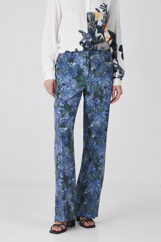 Spodnie damskie z kolekcji Eviva L'arte kolor multicolor RS25.SPD250 multicolor RS25