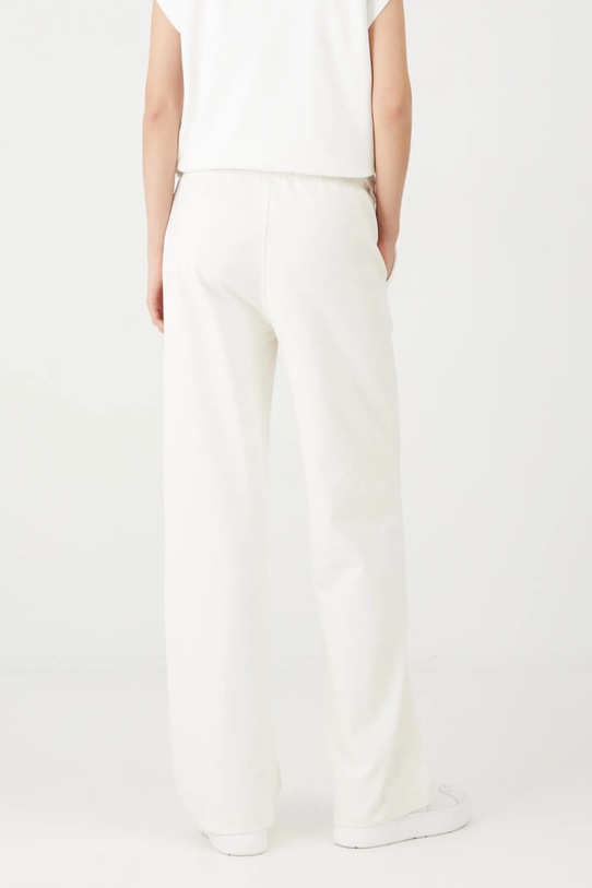 Odzież Spodnie dresowe bawełniane damskie kolor beżowy RS25.SPD304 beżowy