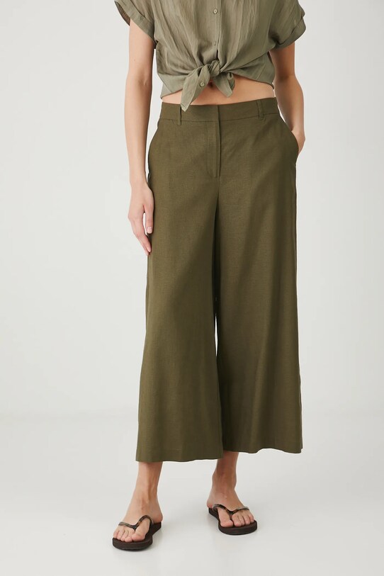 Medicine pantaloni din in RS25.SPD900 verde RS25