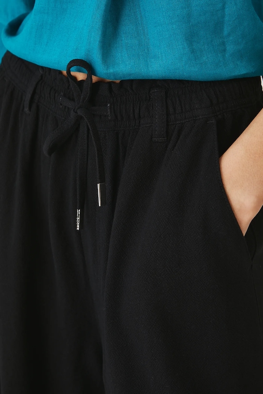 Medicine pantaloni din amestec de in RS25.SPD901 negru