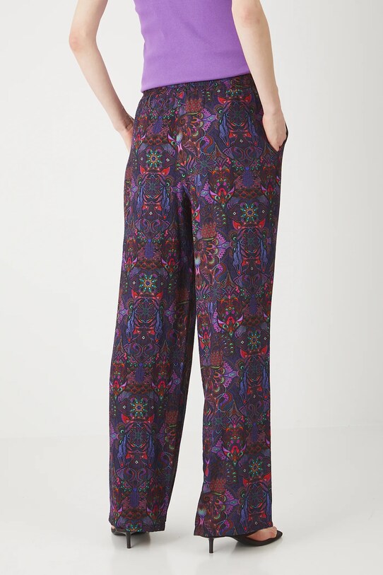 Odzież Spodnie damskie wide leg wzorzyste kolor multicolor RS25.SPDC00 multicolor