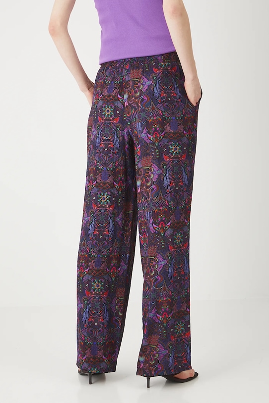 Odzież Spodnie damskie wide leg wzorzyste kolor multicolor RS25.SPDC00 multicolor