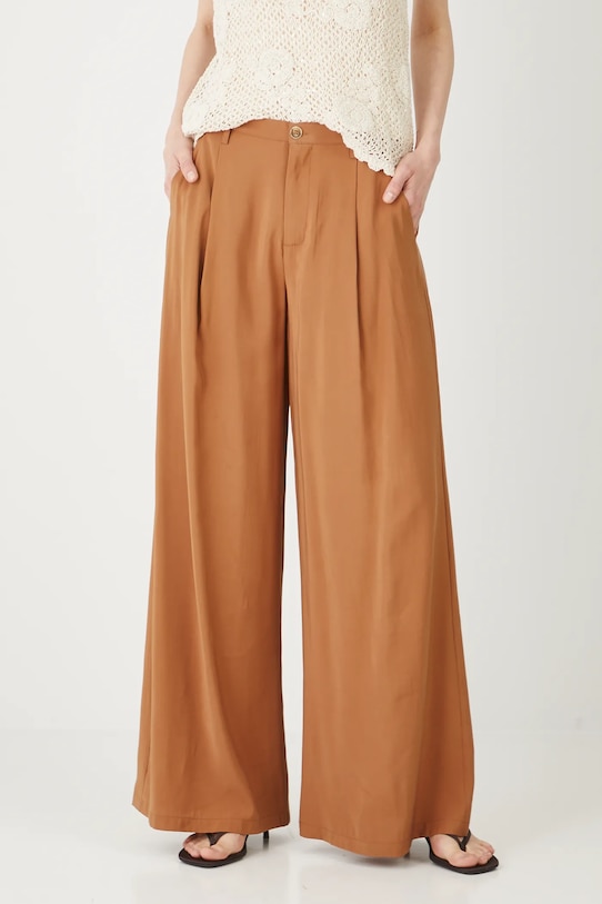 Medicine spodnie tkanina brązowy RS25.SPDC01